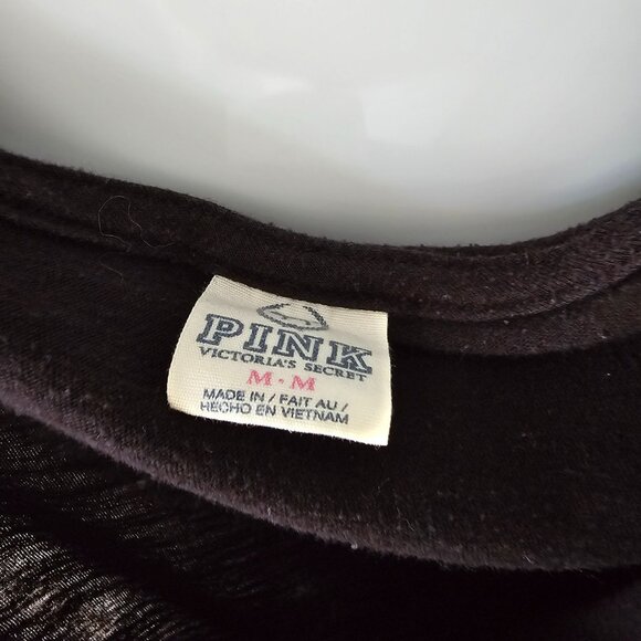 Victoria Secret Shirt Dresses Black M & Neon Green in L T-Shirts L/S Shirt RARE - Picture 8 of 12